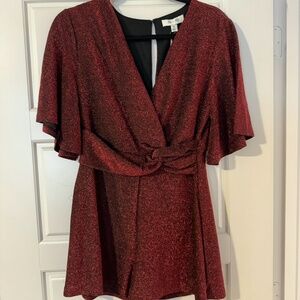 Red Sparkle Romper